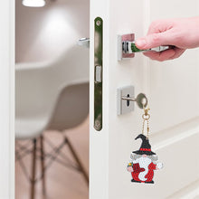 Load image into Gallery viewer, 5pcs DIY Gnomes Full Special Shaped Diamond Painting Keychain Kit