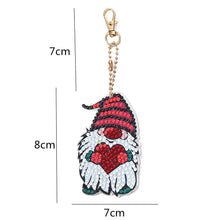 Load image into Gallery viewer, 5pcs DIY Gnomes Full Special Shaped Diamond Painting Keychain Kit