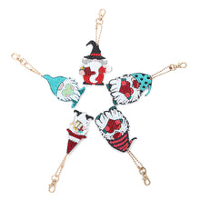 Load image into Gallery viewer, 5pcs DIY Gnomes Full Special Shaped Diamond Painting Keychain Kit