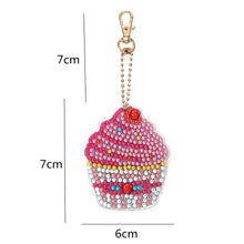 Load image into Gallery viewer, 5pcs DIY Ice Cream Full Special Shaped Diamond Painting Keychain