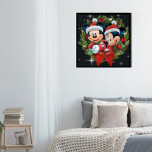 Load image into Gallery viewer, Diamond Painting - Full Round - Christmas Mickey Mouse Wreath (30*30CM)