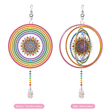 Load image into Gallery viewer, DIY Diamond Painting Double-sided Hanging Rotatable Crystal Wind Chime