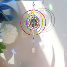 Load image into Gallery viewer, DIY Diamond Painting Double-sided Hanging Rotatable Crystal Wind Chime