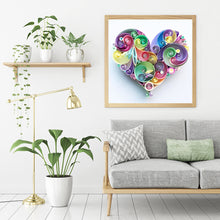 Load image into Gallery viewer, Diamond Painting - Full Round - Paper Quilling painting love (30*30CM)
