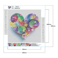 Load image into Gallery viewer, Diamond Painting - Full Round - Paper Quilling painting love (30*30CM)