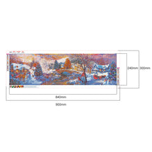 Load image into Gallery viewer, Diamond Painting - Full Round - Christmas lively town (90*30CM)