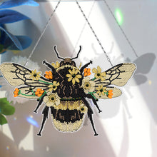 Load image into Gallery viewer, DIY Diamond Special Shape Partial Drill Bee Pendant DIY Decor