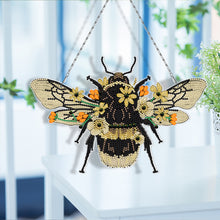 Load image into Gallery viewer, DIY Diamond Special Shape Partial Drill Bee Pendant DIY Decor