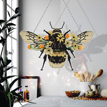 Load image into Gallery viewer, DIY Diamond Special Shape Partial Drill Bee Pendant DIY Decor
