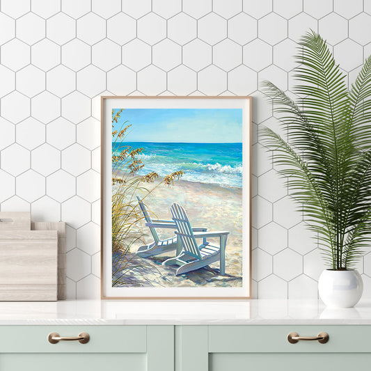 Diamond Painting - Full Round - Beach lounge chair (30*40CM)