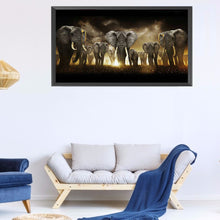 Load image into Gallery viewer, Diamond Painting - Full Round - Elephant (80*45CM)