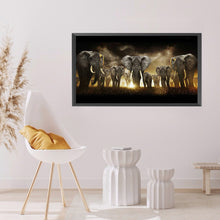 Load image into Gallery viewer, Diamond Painting - Full Round - Elephant (80*45CM)