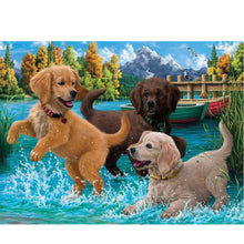 Load image into Gallery viewer, Diamond Painting - Full Round - puppy (40*30CM)