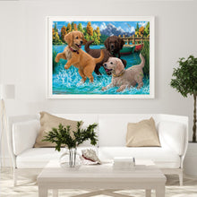 Load image into Gallery viewer, Diamond Painting - Full Round - puppy (40*30CM)