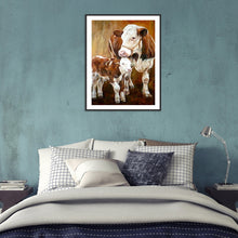 Load image into Gallery viewer, Diamond Painting - Full Round - Big cow and calf (30*40CM)