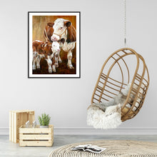 Load image into Gallery viewer, Diamond Painting - Full Round - Big cow and calf (30*40CM)