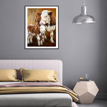Load image into Gallery viewer, Diamond Painting - Full Round - Big cow and calf (30*40CM)
