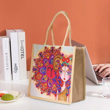 Load image into Gallery viewer, 5D Diamond Painting Linen Bags DIY Drill Handbag Reusable Eco Shopping Tote