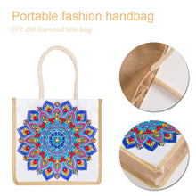 Load image into Gallery viewer, 5D Diamond Painting Linen Bag DIY Mandala Shopping Handbag Tote
