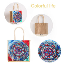 Load image into Gallery viewer, 5D Diamond Painting Linen Bag DIY Mandala Shopping Handbag Tote