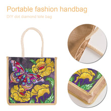 Load image into Gallery viewer, 5D Diamond Painting Linen Bags DIY Drill Handbag Reusable Eco Shopping Tote