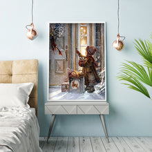 Load image into Gallery viewer, Diamond Painting - Full Round - Christmas atmosphere kids (30*40CM)