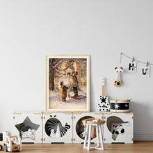 Load image into Gallery viewer, Diamond Painting - Full Round - Christmas atmosphere kids (30*40CM)