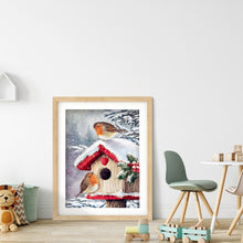 Load image into Gallery viewer, Diamond Painting - Full Round - Christmas snow bird (30*40CM)