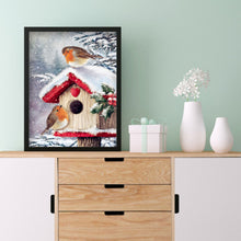 Load image into Gallery viewer, Diamond Painting - Full Round - Christmas snow bird (30*40CM)