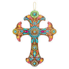 Load image into Gallery viewer, DIY Diamond Painting Cross Pendant Acrylic Hanging Wall Home Decor