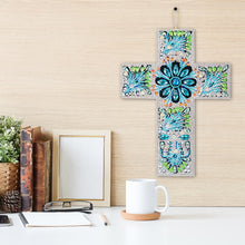 Load image into Gallery viewer, DIY Diamond Painting Cross Pendant Acrylic Hanging Wall Home Decor