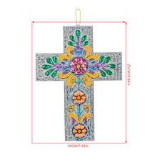 Load image into Gallery viewer, DIY Diamond Painting Cross Pendant Acrylic Hanging Wall Home Decor