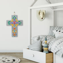 Load image into Gallery viewer, DIY Diamond Painting Cross Pendant Acrylic Hanging Wall Home Decor