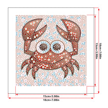 Load image into Gallery viewer, Diamond Painting - Full Crystal - Cartoon little crab (18*18CM)