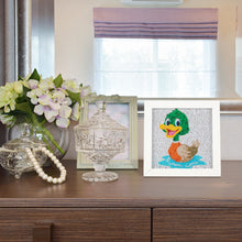Load image into Gallery viewer, Diamond Painting - Full Crystal - Cartoon duck (18*18CM)