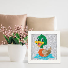 Load image into Gallery viewer, Diamond Painting - Full Crystal - Cartoon duck (18*18CM)