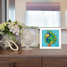 Load image into Gallery viewer, Diamond Painting - Full Crystal - Cartoon peacock (18*18CM)