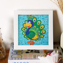 Load image into Gallery viewer, Diamond Painting - Full Crystal - Cartoon peacock (18*18CM)