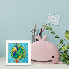 Load image into Gallery viewer, Diamond Painting - Full Crystal - Cartoon peacock (18*18CM)