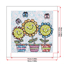 Load image into Gallery viewer, Diamond Painting - Full Crystal - Cartoon potted flower (18*18CM)