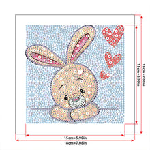 Load image into Gallery viewer, Diamond Painting - Full Crystal - Cartoon bunny (18*18CM)