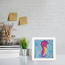 Load image into Gallery viewer, Diamond Painting - Full Crystal - Cartoon seahorse (18*18CM)