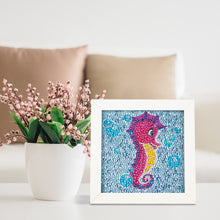Load image into Gallery viewer, Diamond Painting - Full Crystal - Cartoon seahorse (18*18CM)