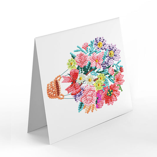 12pcs DIY Diamond Painting Greeting Cards Mosaic Birthday Postcard
