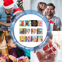 Load image into Gallery viewer, 12pcs DIY Diamond Painting Greeting Cards Mosaic Birthday Postcard