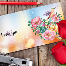 Load image into Gallery viewer, 12pcs DIY Diamond Painting Greeting Cards Mosaic Birthday Postcard