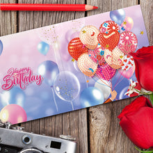 Load image into Gallery viewer, 12pcs DIY Diamond Painting Greeting Cards Mosaic Birthday Postcard