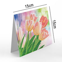 Load image into Gallery viewer, 12pcs DIY Diamond Painting Greeting Cards Mosaic Birthday Postcard