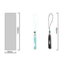 Load image into Gallery viewer, 2x Butterfly Diamond Painting Bookmark DIY Special Shaped Tassel