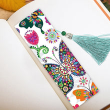 Load image into Gallery viewer, 2x Butterfly Diamond Painting Bookmark DIY Special Shaped Tassel